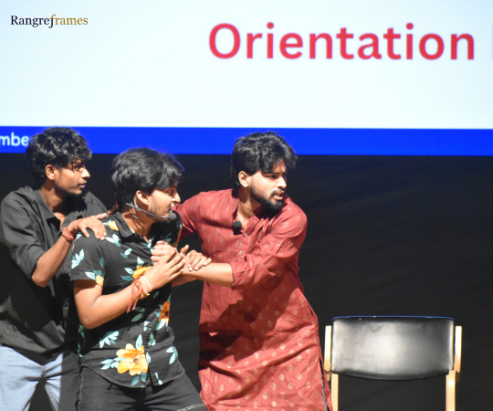 Bitu, Keshav , Nikhil in Tehatre Wale Nukkad at RIC , Rangrej Frames Pvt. Ltd.