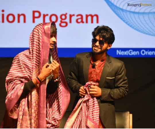 Suryansh , Nikhil in theatre wale act at RIC with Rangrej Frames Pvt. Ltd.